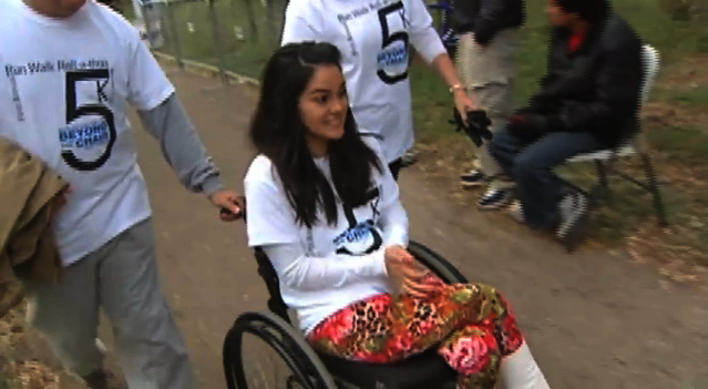 Adult Stem Cell Recipient Laura Dominguez in a 5K 'Walk and Roll'
